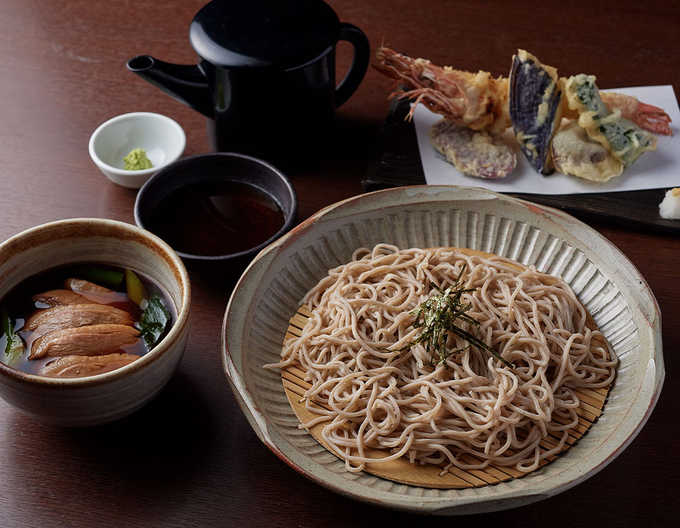 鴨南蛮天ぷら蕎麦